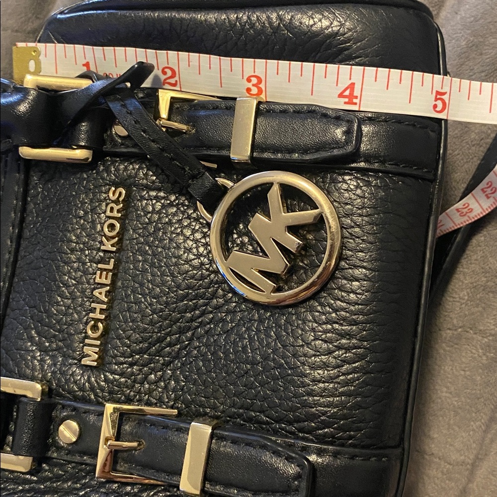 Michael Kors Black Pebbled Leather Mini Bag - Picture 11 of 12